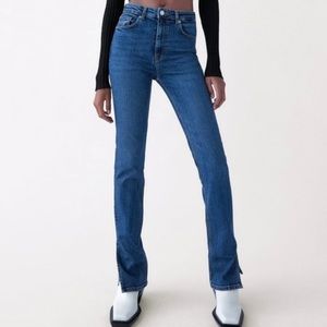 Zara Split Skinny Hi-Rise Jeans